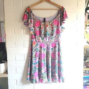 Blackmilk Floral Ruffle Hem Dress